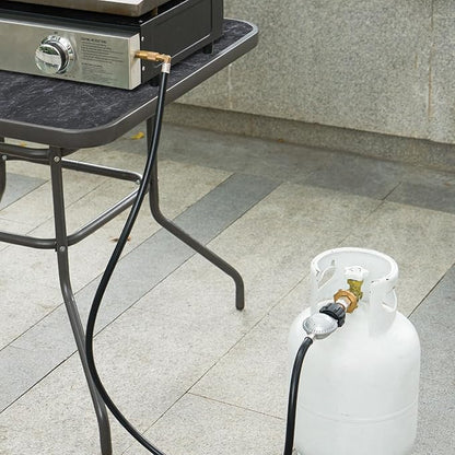 SHINESTAR 5 Feet Propane Regulator Hose for Blackstone 17 & 22 Inch Flat Top Griddle, Connect to Large Propane Tank