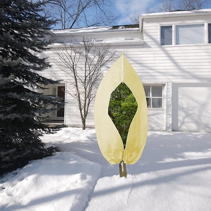 Plant Covers Freeze Protection, 72" X 85" Frost Cloths for Outdoor Plants, 2 Packs Frost Blankets for Outdoor Plants, Frost Cover with Zipper Drawstring | Plant Covers for Winter
