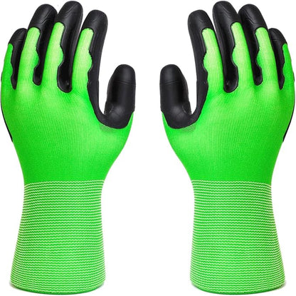 2 Pairs Medium Garden Gloves For Men Women Thorn Proof With TPE Safty Material Coated, Heavy Duty Gardening Gloves For Yard,Outdoor Work Glove With Grip For Weeding, Digging, Raking And Pruning