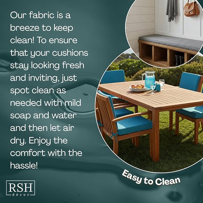 RSH DECOR Deep Seating Cushion with Pillow Back | 24” x 26” Seat | Water and Fade-Resistant Spun Fabric | Outdoor Chair Cushion Set for Patio Furniture | Groove Fusion Pink Flamingo