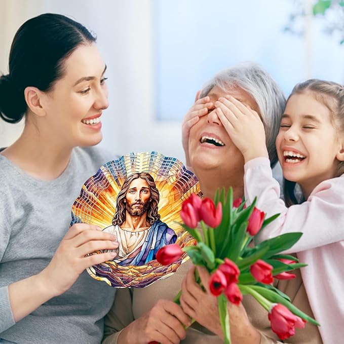 Jesus Wind Spinner, Jesus Wind Spinner Hanging for Yard and Garden, Unique Gift Wind Spinner, 3D Hanging Wind Spinner Outdoor