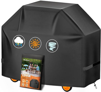Grill Cover 50 Inch - Superior BBQ Cover for Weber Spirit 300 and 200 Series Grill, 600D Outdoor Barbecue Covers Waterproof Heavy Duty for Weber Spirit E210, E215, E310, E315, E320 and E330