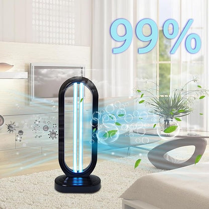 2025 New UV Light - Uv Lamp for Bedbugs, Uv Bed Bugs, UV Lamp with 4- Speed Timing and Remote Control (Black+White)