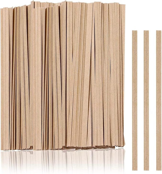 1000 Pcs Twist Ties, Kraft Paper Twist Ties Plant Ties Reusable Bread Ties for Party Cello Candy Coffee Treat Bags Cake Pops