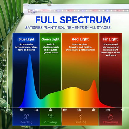 Indoor Greenhouse with Grow Light, Ohuhu 4-Tier Mini Green House for Winter - Full Spectrum Greenhouses for Seed Starting Small Portable Green Houses Waterproof PVC Cover & Adjustable Shelves