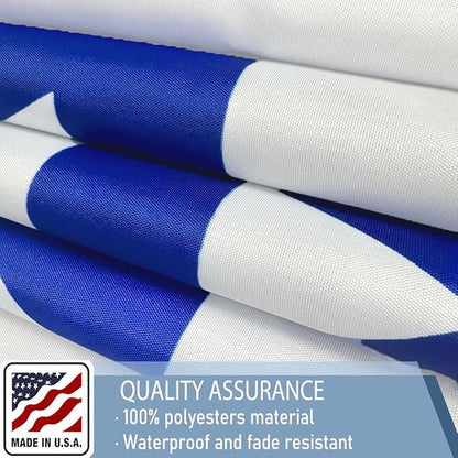 Israeli Flags 2x3 FT Made in The USA-Heavy Duty Vibrant Colors Double Sided Israeli National Flag Flag with 2 brass grommets for Home/Company/Indoor Outdoor Decoration