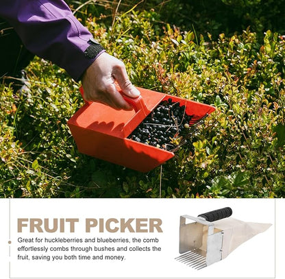SUPVOX Blueberry Picker with Handle Ergonomic Berry Picker Tool for Effortless Blueberry Harvesting Ideal Gardening Tool for Home Use and Berry Picking Adventures