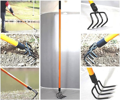 Ashman Garden Cultivator (6 Pack)– Sturdy Hand Tiller/Cultivator – Heavy Duty Blade for Digging, Loosening Soil and Weeding – Rubber Grip Handle for a Strong Hold – Rust Resistant.