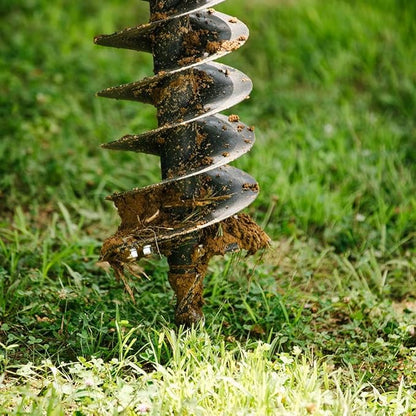 Titan Attachments 60 HP 3 Point Post Hole Digger with 9" Auger Attachment, Fits Cat 1 Tractors for Fence Post Holes, Deck Installation