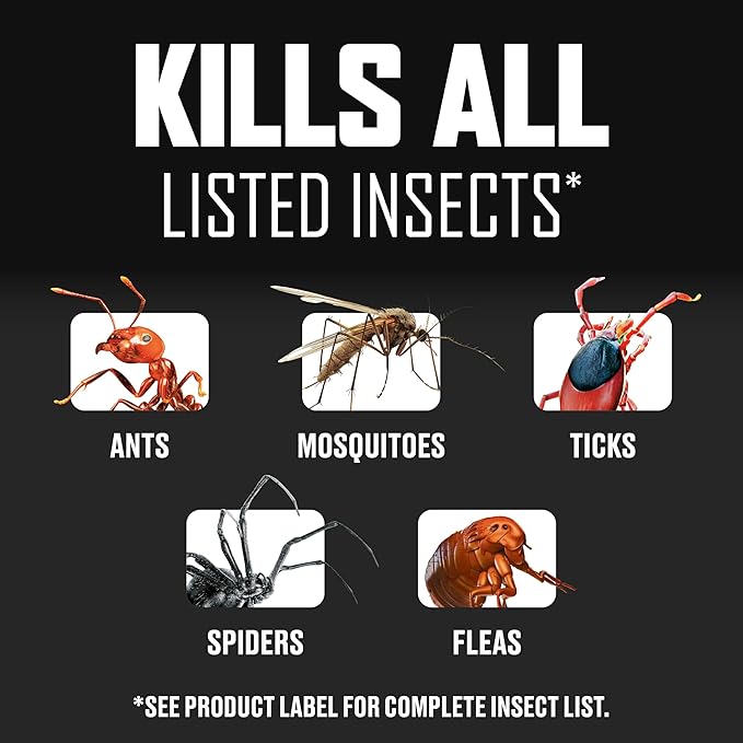 Ortho BugClear Insect Killer for Lawns and Landscapes Concentrate, Kills Periodical Cicadas, Mosquitoes, Ants, Spiders, Fleas, Ticks and More, 32 fl. oz.