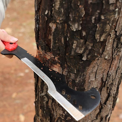 Delacour- Multi-Use Axe MacheteMachete with Nylon Sheath - Survival Machete Ideal for Camping, Fishing, Hunting, Bushcraft - Perfect Brush Axe for Surveying- Gardening Camp Outdoor
