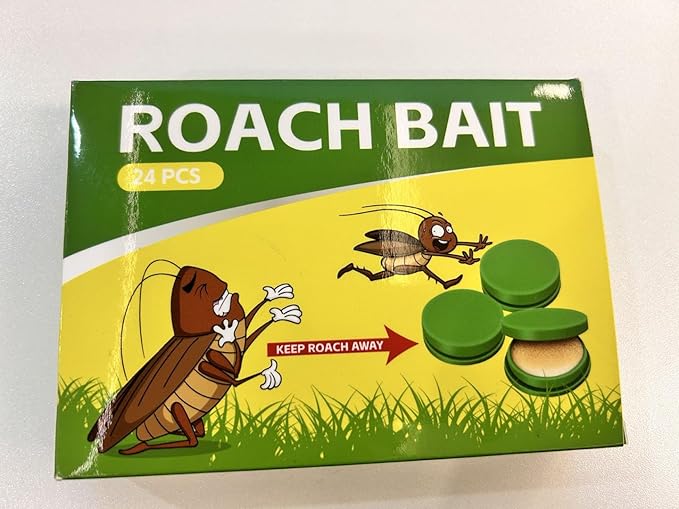 Roach Bait - Cockroach Killer Indoor Infestation, Roach Traps Cockroach Bait Gel,Indoor Home Repellent for Small Large Cockroaches, Get Rid of Roaches Permanently Outdoor (24)