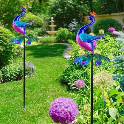 Wind Spinners Outdoor, Peacock Wind Sculptures & Spinner, Garden Windmill for Yard, Garden, Patio, Lawn Decor