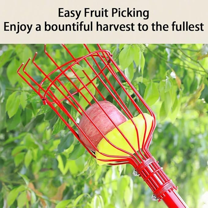 2.4m Fruit Picker Apples Picker Tool for Picking Lemon Pear Orange Avocado Peach