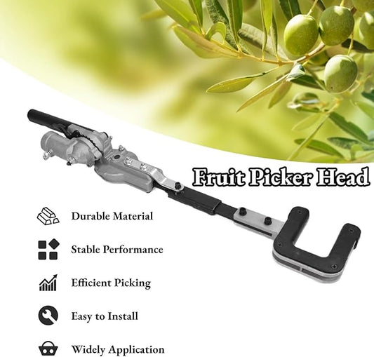26mm Aluminium Alloy Fruit Picker Head, Olive Harvester Head, 9 Teeth Waste Picker Garden Grab Tool, Garden Fruit Picker Head, for Harvest Picking Fruits