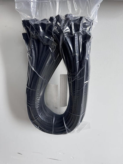 XINGO 26 inch Black Zip Ties Heavy Duty 100 Pack, 200 LBS Ultra Strong Plastic Wire Ties, Large Cable Ties Extra Long Tie Wraps, Indoor and Outdoor UV Resistant