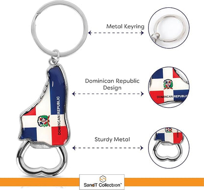 Dominican Republic Beer Bottle Opener Keychain - Sneaker