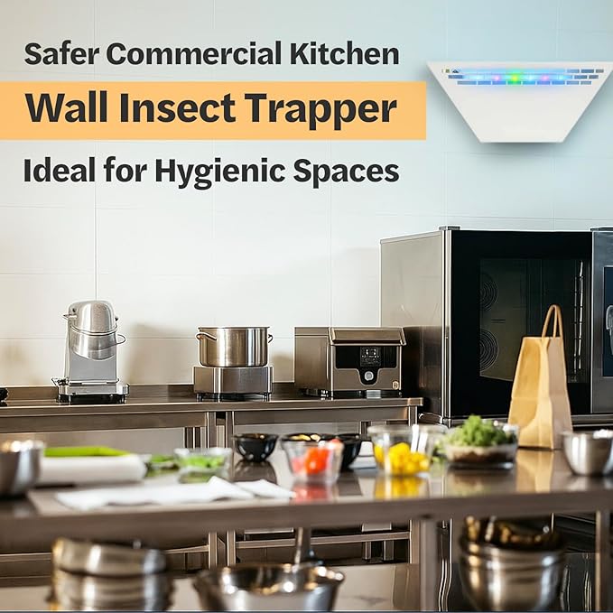 Gardner WS-85 Indoor Fly Trap with Proprietary LED, Decorative Wall Sconce Fly Light -40,000 Hour Rated Bulb, No Zap and Smell, Built to Last for Restaurants and Cafes, Made in USA for Commercial Use