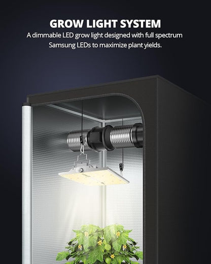 VIPARSPECTRA XS1000 Led Grow Light Compatible with Samsung LM301H High PPFD, Dimmable High Efficiency Grow Lights for Indoor Plants, Full Spectrum Daisy Chain Plant Light for 2x2/ 3x3 Grow Tent