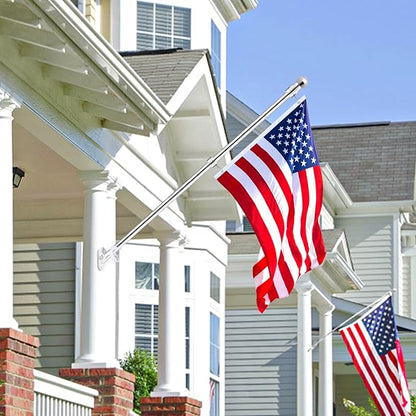 1.5" Flag Pole Rings, 2 Pcs Aluminum Alloy Spinning Flag Pole Ring Clips Swivels, 360° Rotating Anti Wrap Flagpole Ring Hardware with Stainless Steel Carabiners for 1.26-1.5" Diameter
