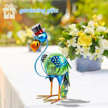 MUMTOP Peacock Solar Lights Outdoor, Solar Lantern Outdoor Decorative Waterproof LED Peacock Lights Tabletop Decorations for Patio Garden Yard Outside Decor, Peacock