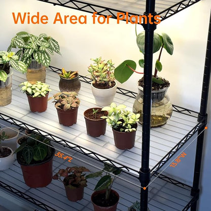 Bstrip Indoor Greenhouse with Grow Light, Mini Green house with 4 Pack T8 Full Spectrum Plant Lights with Timer, Plant Shelf with Tent for Indoor Plant, Seed Starting, Seed Tray, 29.5"x13.8"x59"