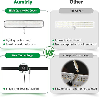 Grow Lights for Indoor Plants, Full Spectrum Table Plant Lights for Growing Small Plants, 5000K White Light LED Indoor Plant Light with Base, 26 Inch Height Adjustable, 6/12/16H Timer