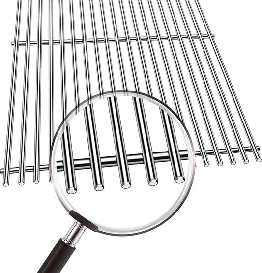 Kalomo Grill Grates Parts for Weber Genesis II E-310, S-310, E-315, E-330, E-335, S-335, LX S-340, E-340, 66802, 66795 18”Flavorizer Bars Stainless Steel Grids BBQ Gas Grill Replacement Parts