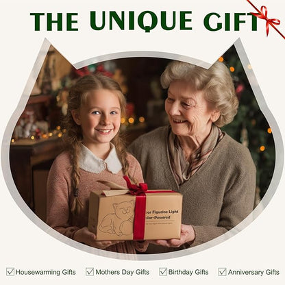 MININOVA Solar Garden Cat Statue with LED Light Ball Cat Figurine Outdoor Decor in Yard, Patio, Balcony, Perfect Housewarming, Birthday, for Women, Mom, Grandma