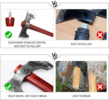 NEDFOSS Thor 16" Throwing Axe 2 Pack, Professional Throwing Axes and Tomahawks. Perfect for Axe Throwing Game for Backyard, Recreation, Competition, Gifts for Men Women（2pcs）