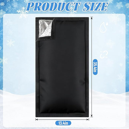 Outdoor Faucet Covers for Winter, 35.4"H×13.4"W - Waterproof Oxford Fabric Water Faucet Cover, Freeze Protection Outdoor Faucets Hose Bibs for Wall Taps Garden, Lawn, and Sprinkler Systems