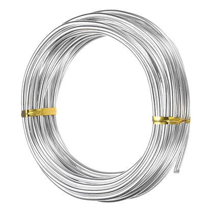 3mm Bonsai Training Wire, 16.4 Feet Total Anodized Aluminum Bonsai Wires for Bonsai Tree Shaping/Branches Fixing/Trunk Holding/DIY Crafting [Silver]