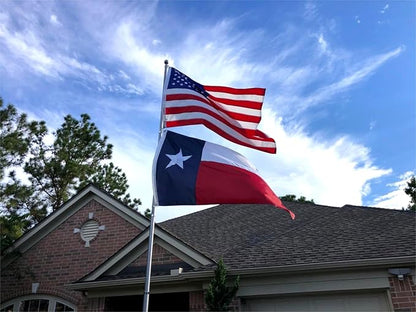 Texas State Flags 4x6 Outdoor Heavy Duty Double Sided Nylon Vivid Color Anti-Fading with 2 Brass Grommets for Home/Company/Indoor Outdoor Decoration