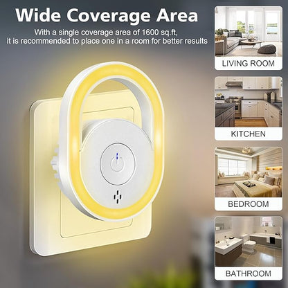 2025 Upgraded Ultrasonic Pest Repeller 6 Packs, Mice Repellent for House, Indoor Ultrasonic Repellent for Mites Rodent Bugs Roaches Insects Spiders Mice Flies Cockroach, 4 Modes