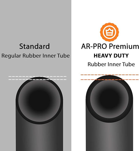 AR-PRO (2 PACK) 2.80/2.50-4 Inner Tube for Hand Trucks, Utility Cart, Lawn Mowers, Wheelbarrows, Dollys, Scooters, Replacement 2.80-4 2.50-4 Tire Inner Tube with TR87 Bent Valve Stem