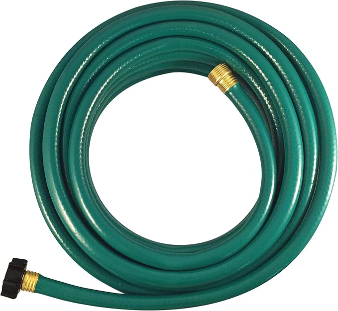 Flexon 1/2" x 100ft Light Duty Garden Hose – Lightweight, Flexible, Kink-Resistant, Durable Vinyl, Leak-Proof Couplings, Weather-Resistant Water Hose for Lawn, Garden, and Outdoor Use