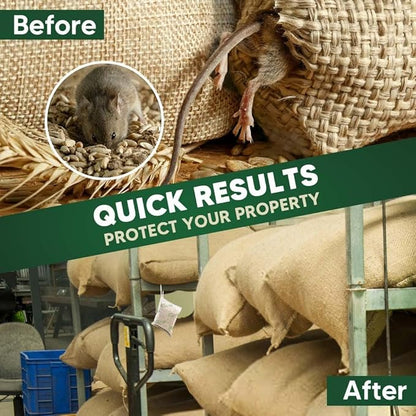 Pest Control Pouches, Mice Repellent Indoor, Rodent Repellent, Mouse Repellent, Mouse Deterrents, Rat Repellent for House,Roach,Spider,Roach,Ant,Mosquito,Silverfish and Lizard Repellent- 8P