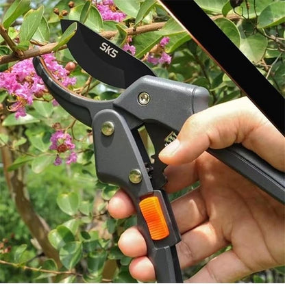 Germany Pruning Shears, Arthritis Weak Hand Snips, Work 3 Times Easier, 1-Inch Cut Capacity Garden Clippers, Ergonomic handle (Pulley - Labor-saving)