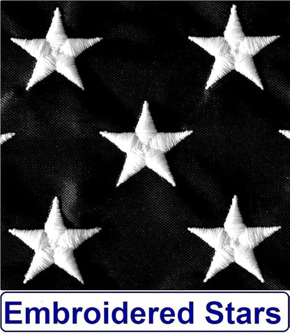US Flag Factory 3x5 FT American Thin Blue Line Flag (Embroidered Stars, Sewn Stripes) for Police Officers - Blue Lives Matter Flag - 100% Made in America - Outdoor SolarMax Nylon
