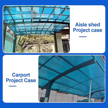 Greenhouse Panels Daylighting Roof Panels Transparent Greenhouse Panel Easy to Bend and Cut for Outdoor Gardens Greenhouses.(Transparent,6x3.3ft)