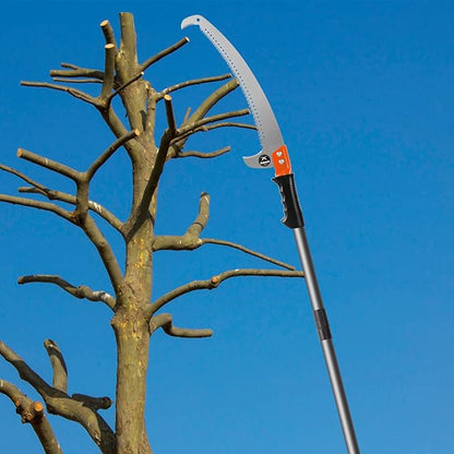 Walensee Pole Saws for Tree Trimming 10FT Lightweight Manual Stainless Steel Extension High Pole Pruning Pole Saw with Blade for Trimmer Branches Pole Cutter Pole Pruner at Forestry Yard Garden Patios