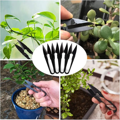 JINJIAN Bonsai Pruning Scissors 12PCS - Small Pruner Shears Bud Leaves Trimmer Garden Shears for Plants, Gardening Clippers for Flower Bonsai Trimming Pruners Trimmers Secateurs(BLACK)