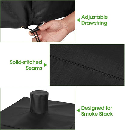 Vertical Smoker Cover Compatible with Pit Boss 4, 5, 7 Series, Waterproof Wood Pellet Grill Cover for Outside, Compared to Pit Boss 73550