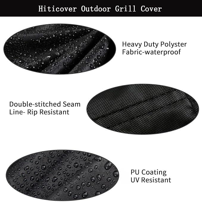Outdoor Grill Cover for 24 Inch Nexgrill Deluxe 2 Burner Gas Grill with Foldable Side Shelves, Waterproof Outdoor BBQ Griddle Cover, 24 x 23 x 42 Inch
