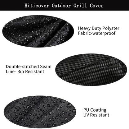 Outdoor Grill Cover for 24 Inch Nexgrill Deluxe 2 Burner Gas Grill with Foldable Side Shelves, Waterproof Outdoor BBQ Griddle Cover, 24 x 23 x 42 Inch