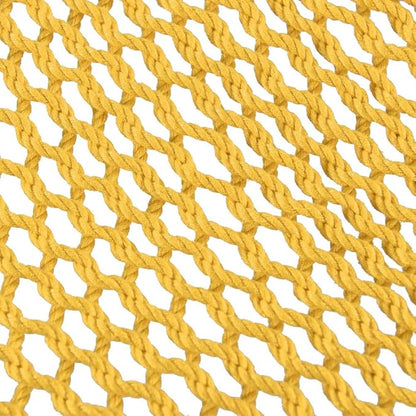 Lazy Daze Hammocks 10.5 FT Double 2 Person Caribbean Rope Hammock, Hand Woven Polyester Hammock with Spreader Bars, for Outside Outdoor Backyard Patio Poolside,450 LBS Capacity, Yellow