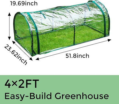 4 x 2 FT Greenhouse for Outside, Clear