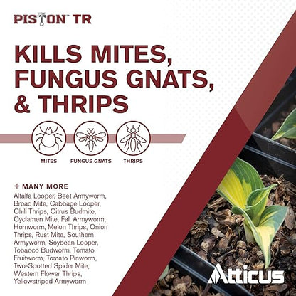 Atticus Piston TR Greenhouse Fogger (12 Pack) - Total Release Chlorfenapyr Insecticide/Miticide - Controls Mites, Thrips, Caterpillars, and Adult Fungus Gnats