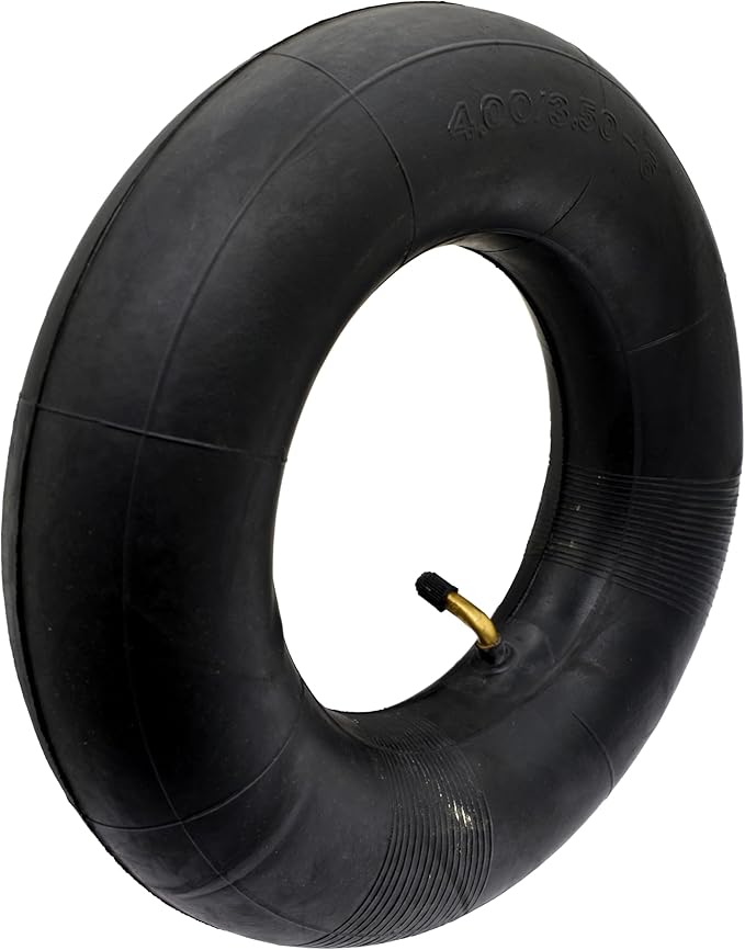 4.00/3.50-6 Replacement Inner Tube with TR87 Bent Valve Stem (1 Pack), for Hand Trucks, Utility Cart, Lawn Mowers, Wheelbarrows, Dollys, Scooters, Yard Carts,Trailer Dollies,Wagon,ATV, and more