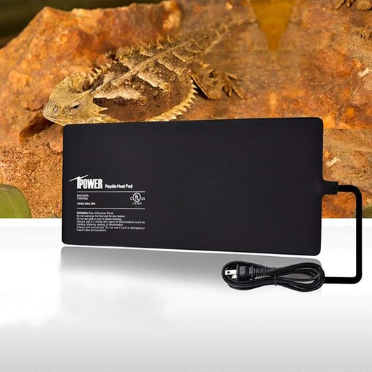 iPower Reptile Heat Pad 8W Under Tank Terrarium Warmer Heating Mat for Turtles Lizards Frogs and Other Small Animals, 6"x8" Inch
